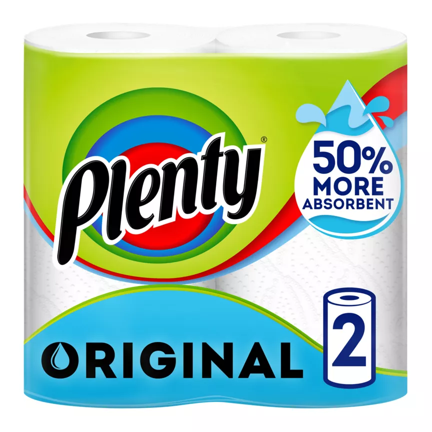 Plenty Original Kitchen Roll 2 Rolls