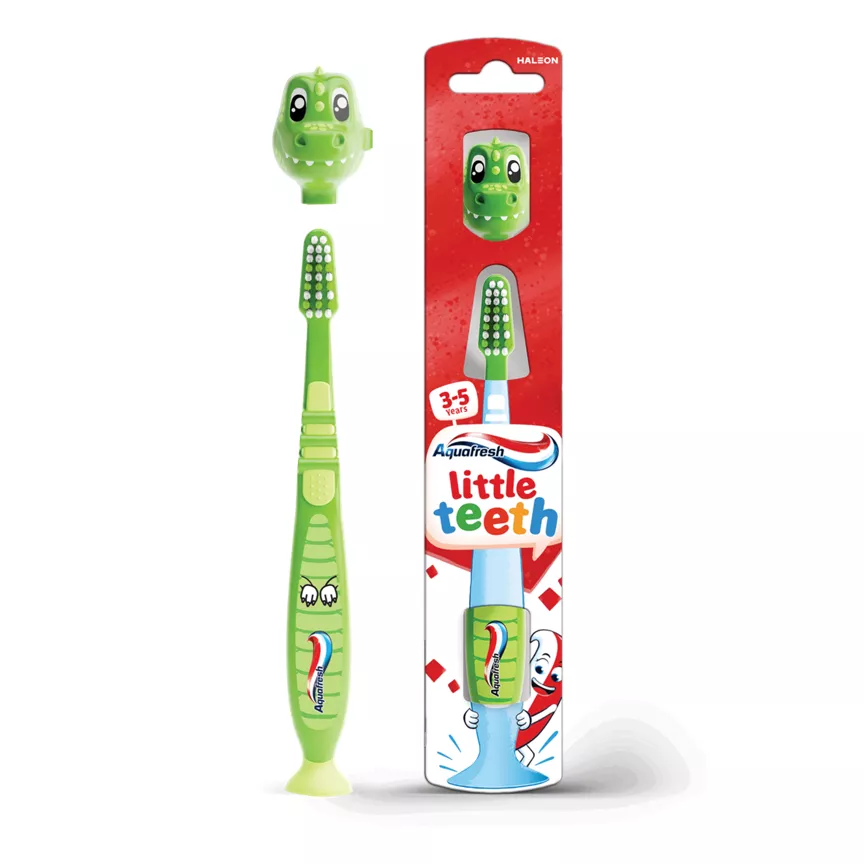 Aquafresh Little Teeth Kids Toothbrush, 3-5 Years - Image 1