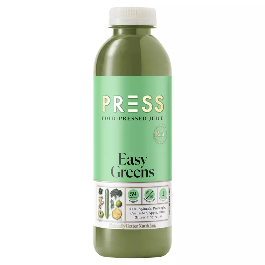 Press Easy Green Cold-Pressed Juice 750ml - Image 1