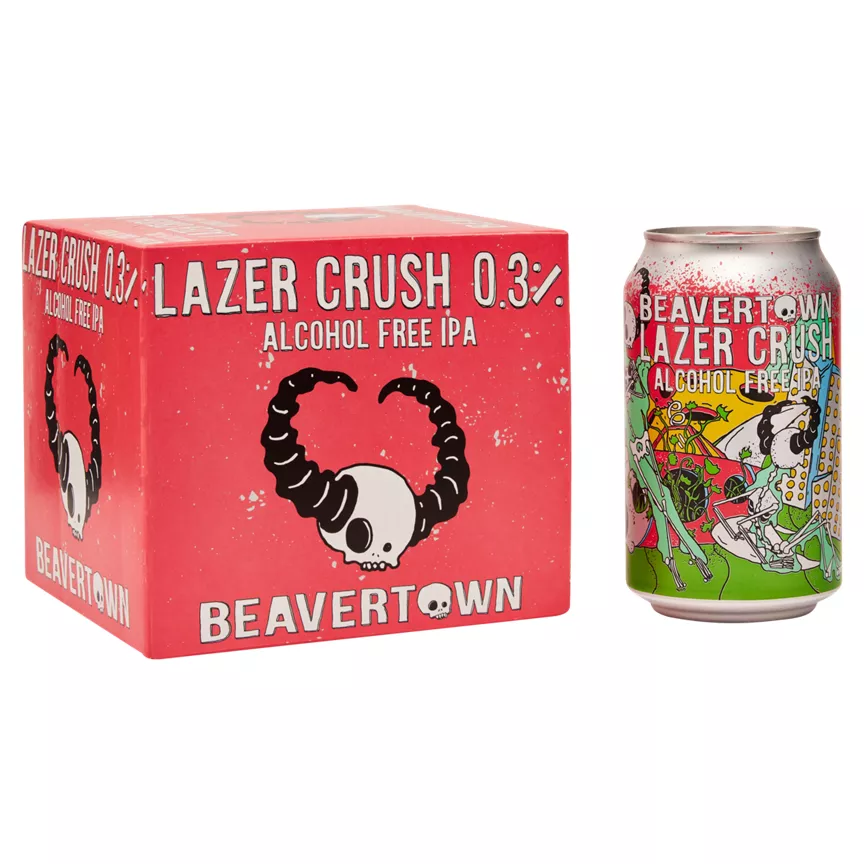 Beavertown Lazer Crush Alcohol Free IPA 4 x 330ml