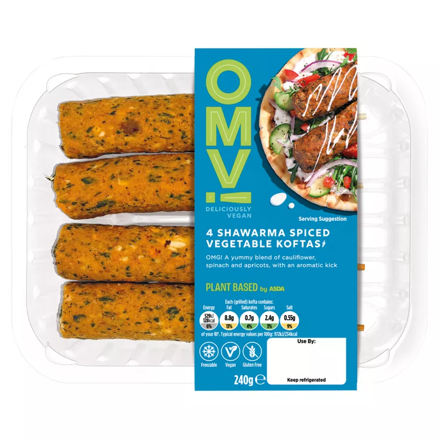 OMV! 4 Shawarma Spiced Vegetable Koftas 240g