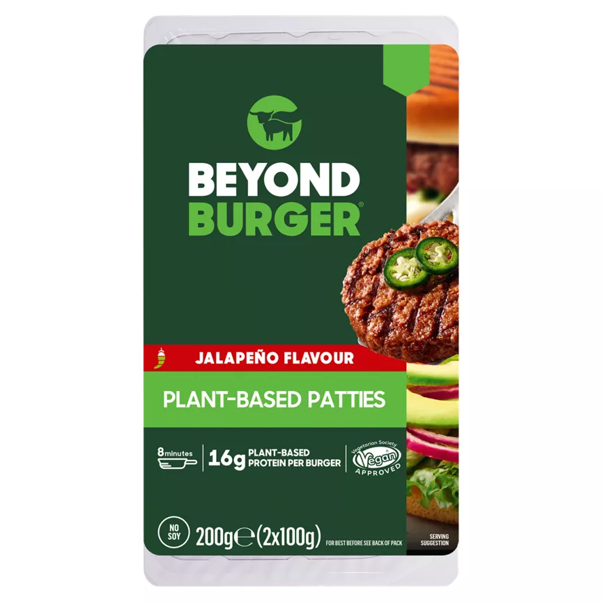 Beyond Meat Jalapeño Flavour Plant-Based Patties 2 x 100g (200g)