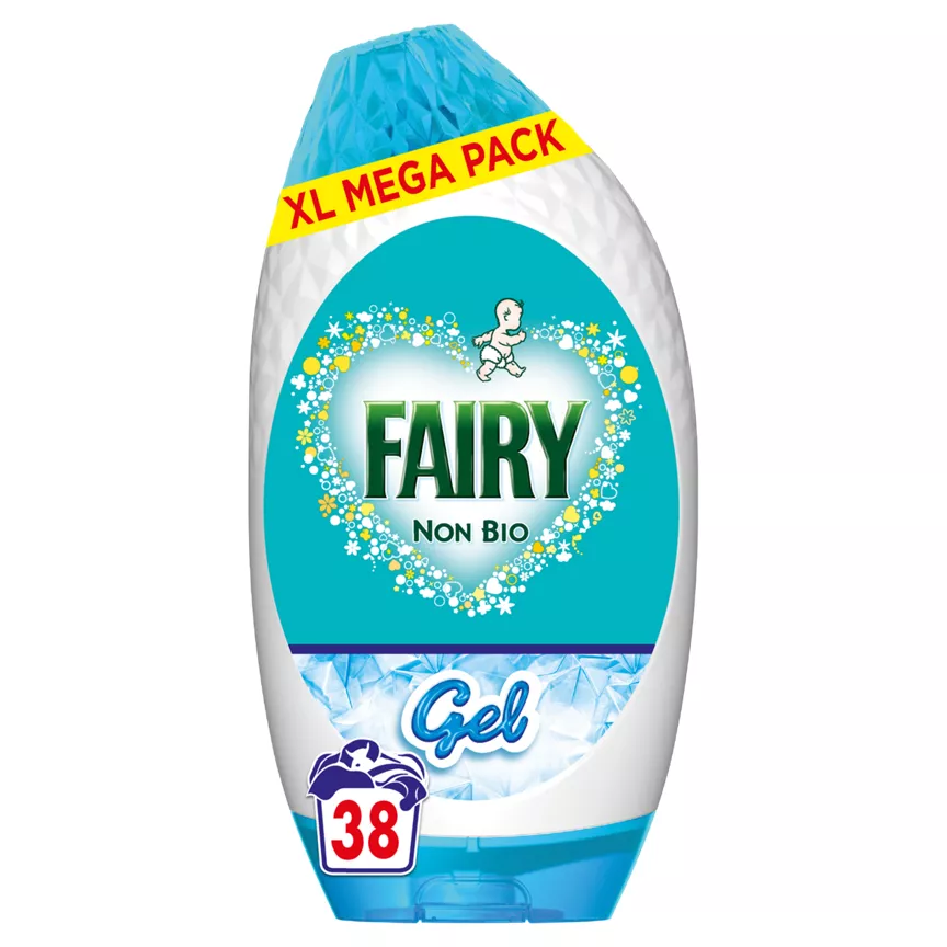 Fairy Non Bio Detergent Gel,38 Washes 1.254 L, Sensitive skin