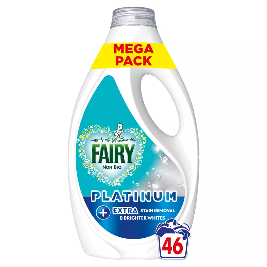 Fairy Non Bio Washing Liquid, 46 Washes, 1.426l, Platinum