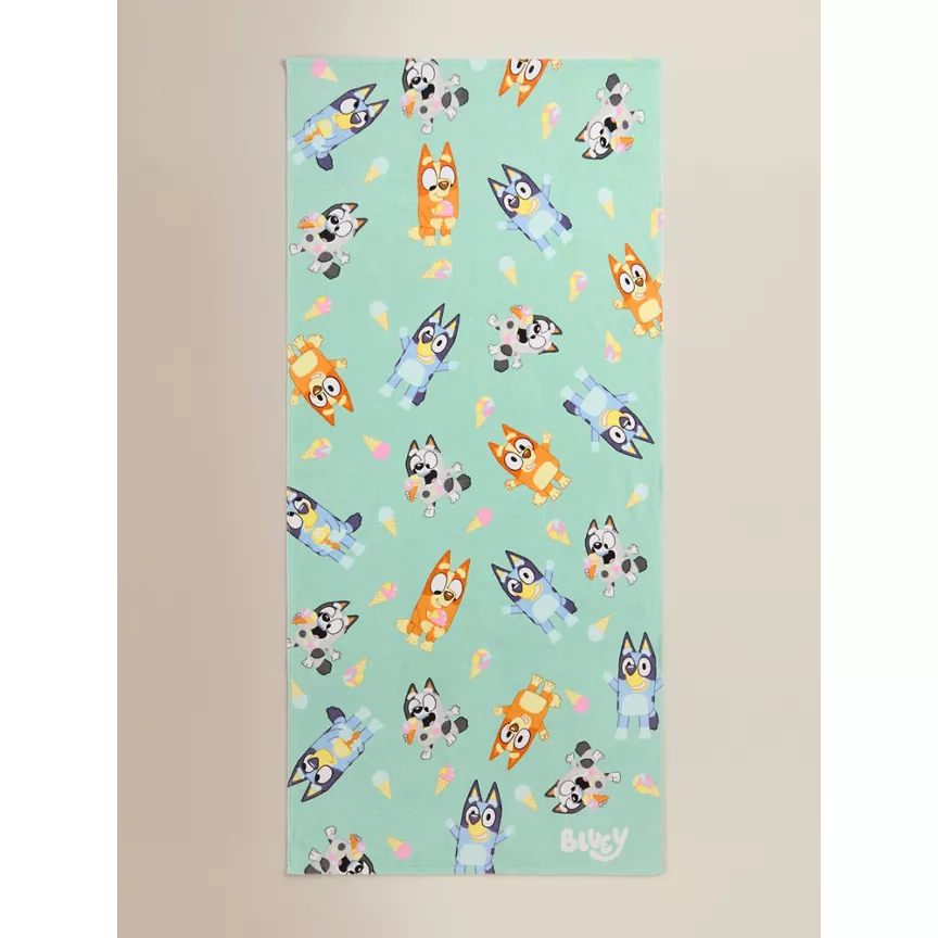 George Home Bluey Printed Cotton Beach Towel