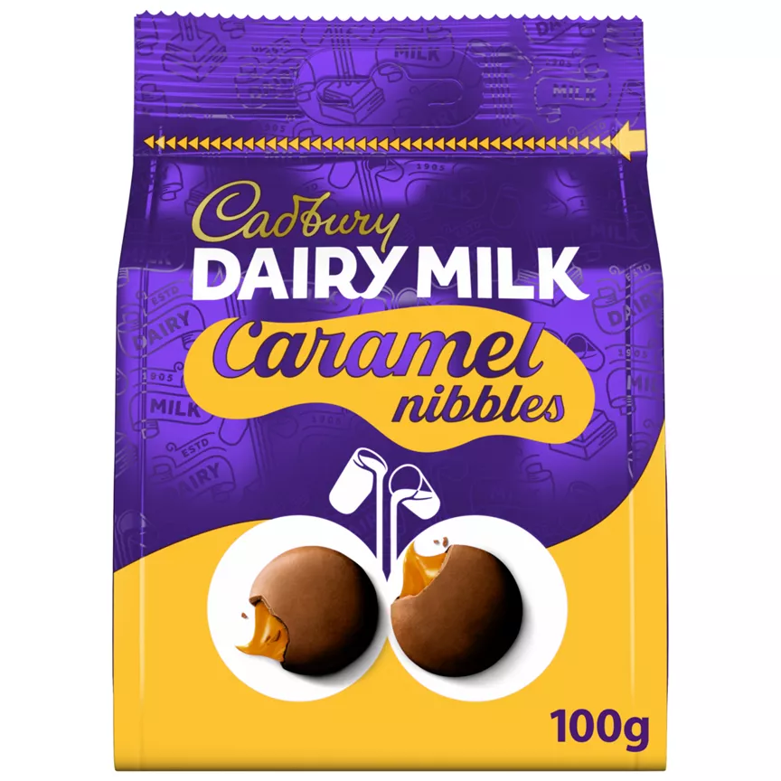 Cadbury Dairy Milk Caramel Nibbles Chocolate 100 Gr