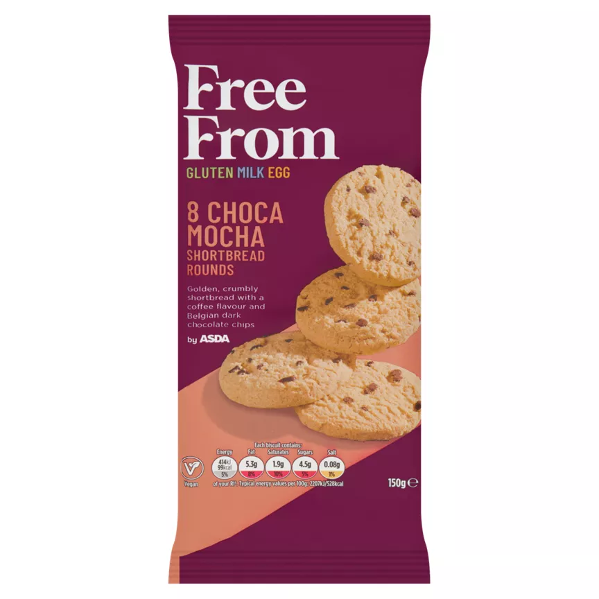 ASDA Free From Choca Mocha Shortbread Rounds 150g