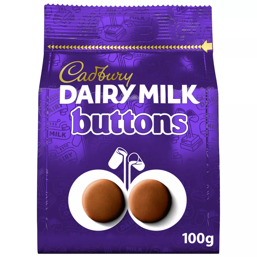 Cadbury Dairy Milk Buttons Chocolate Pieces 100g