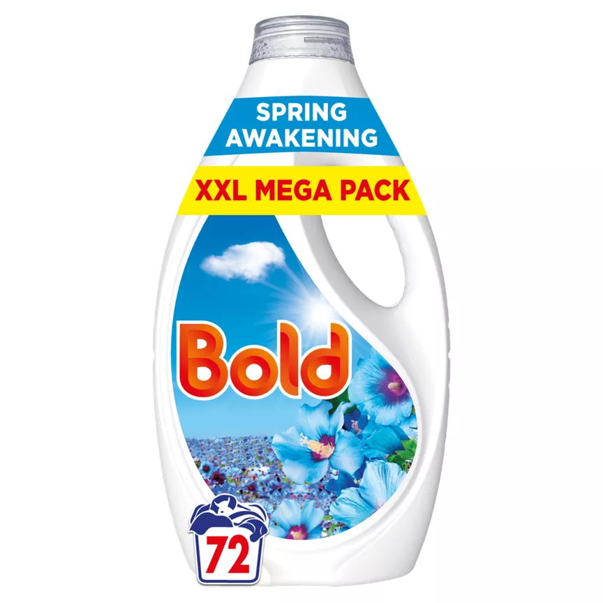Bold Spring Awakening Liquid Laundry Detergent 72 Washes 2.232l