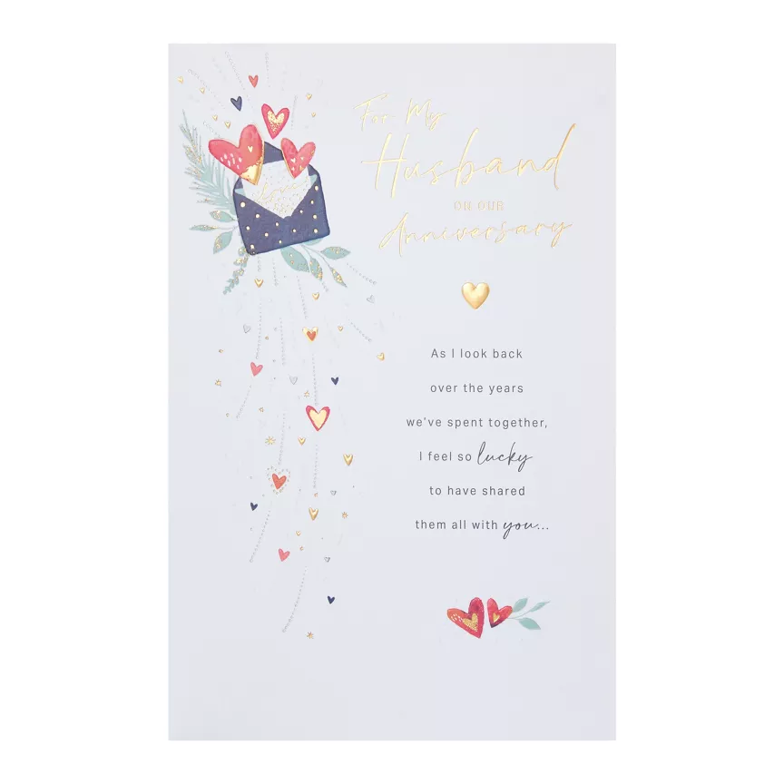 George Home Husband Wedding Anniversary Card