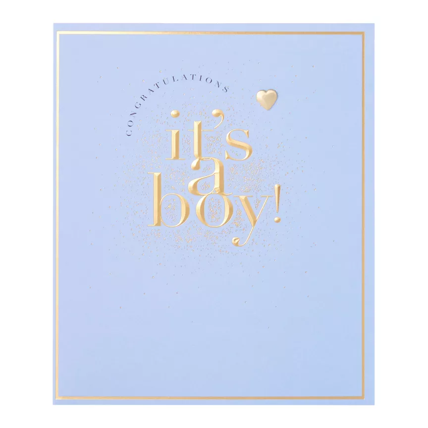 George Home Boy Birth Congratulations Card