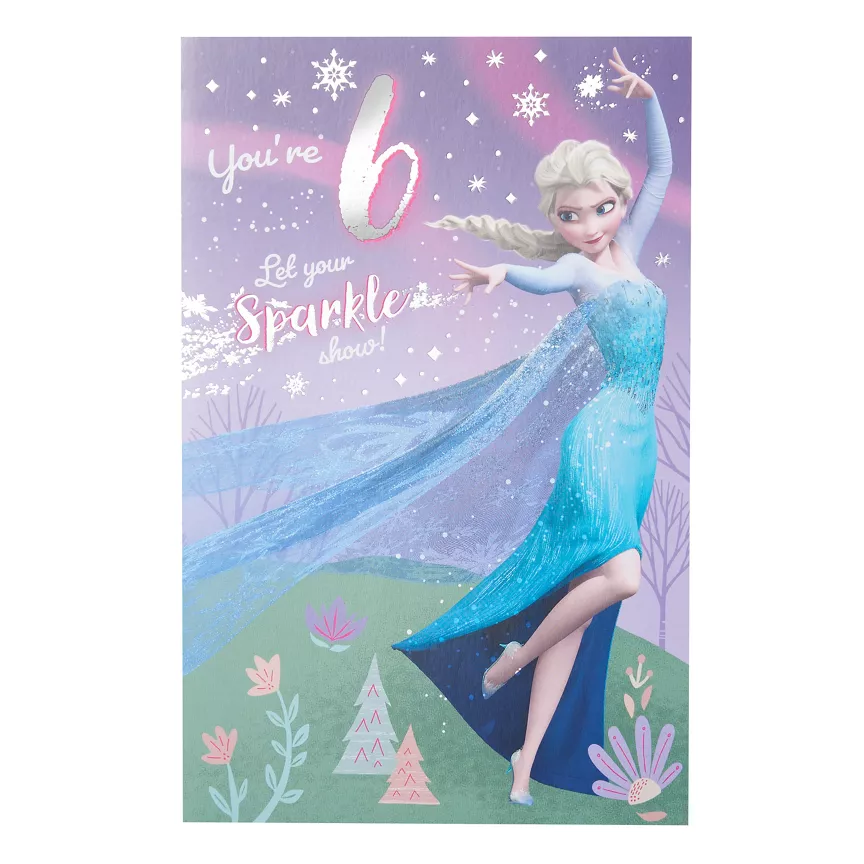 Disney Frozen 6th Birthday Card