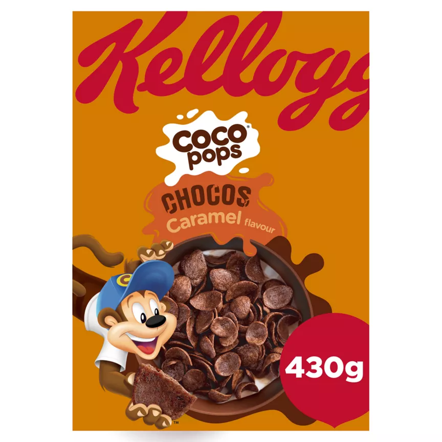 Kellogg's Coco Pops Caramel Flavour Chocos 430g - Image 1
