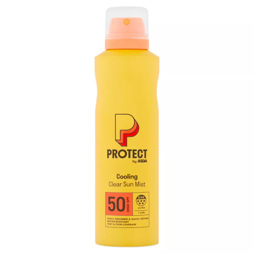 ASDA Protect High SPF 50 Cooling Clear Sun Mist 200ml