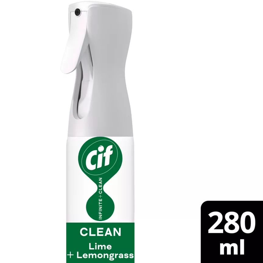 Cif Infinite Clean All in One Cleaner Spray Lime & Lemongrass 280 ml