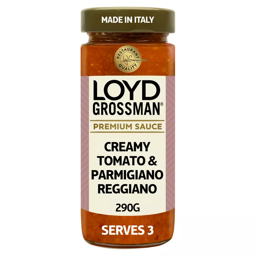Loyd Grossman Creamy Tomato & Parmigiano Reggiano Premium Sauce 290g