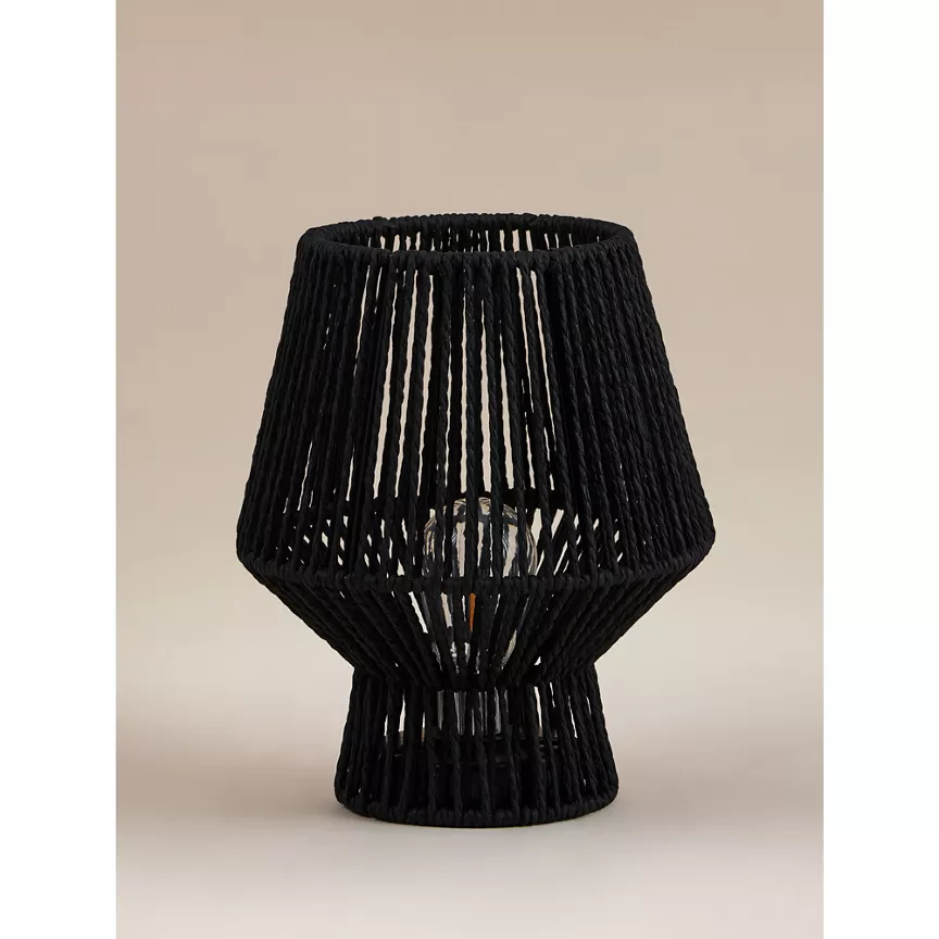 George Home Black Paper Rope Table Lamp