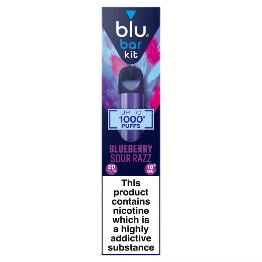 Blu bar kit Blueberry Sour Razz 20mg/ml