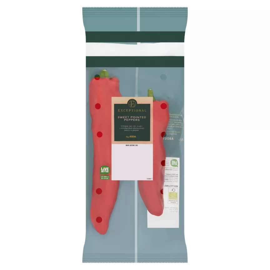 Exceptional by ASDA Sweet Pointed Peppers