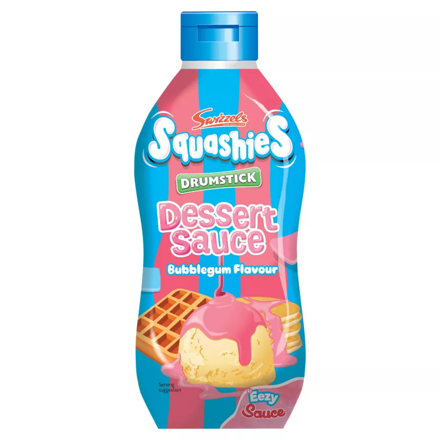 Swizzels Dessert Sauce Bubblegum Flavour Squashies Drumstick 325g