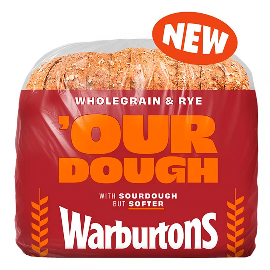 Warburtons Wholegrain & Rye Our Dough 400g