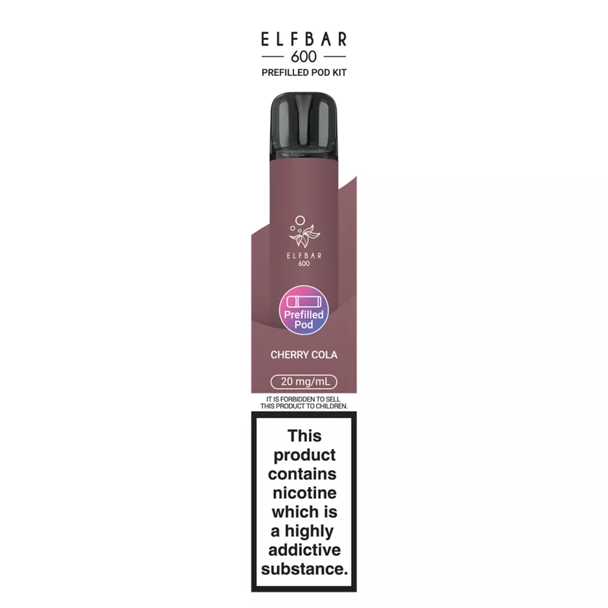 Elf Bar 600 Cherry Cola Prefilled Pod Kit 20mg/ml