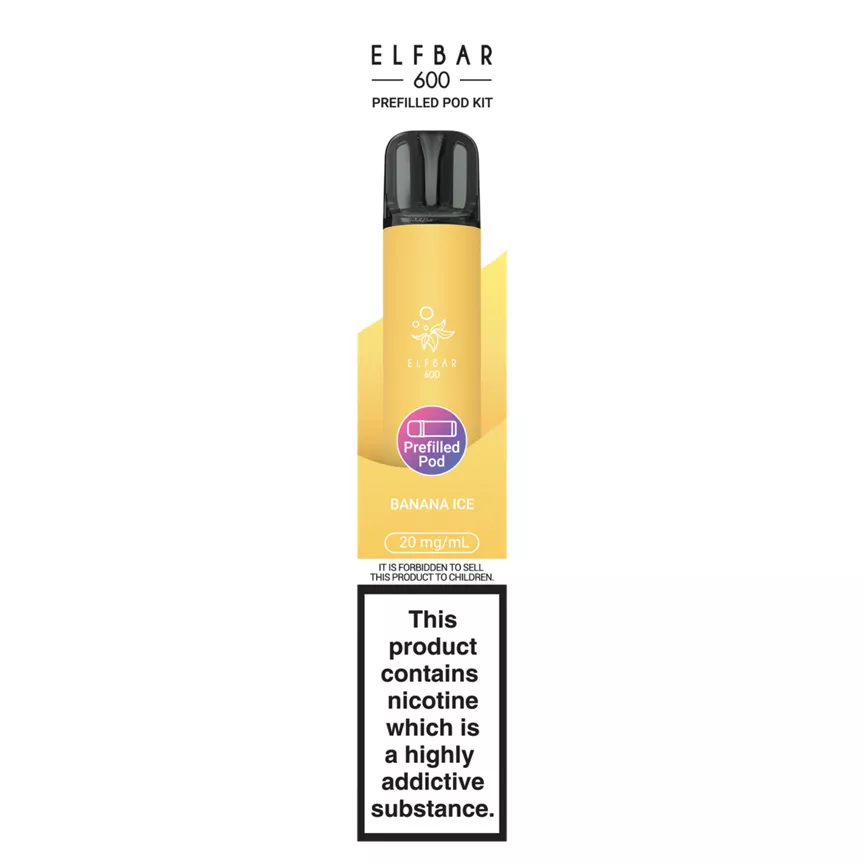 Elf Bar Banana Ice 600 Prefilled Pod Kit 20mg/ml