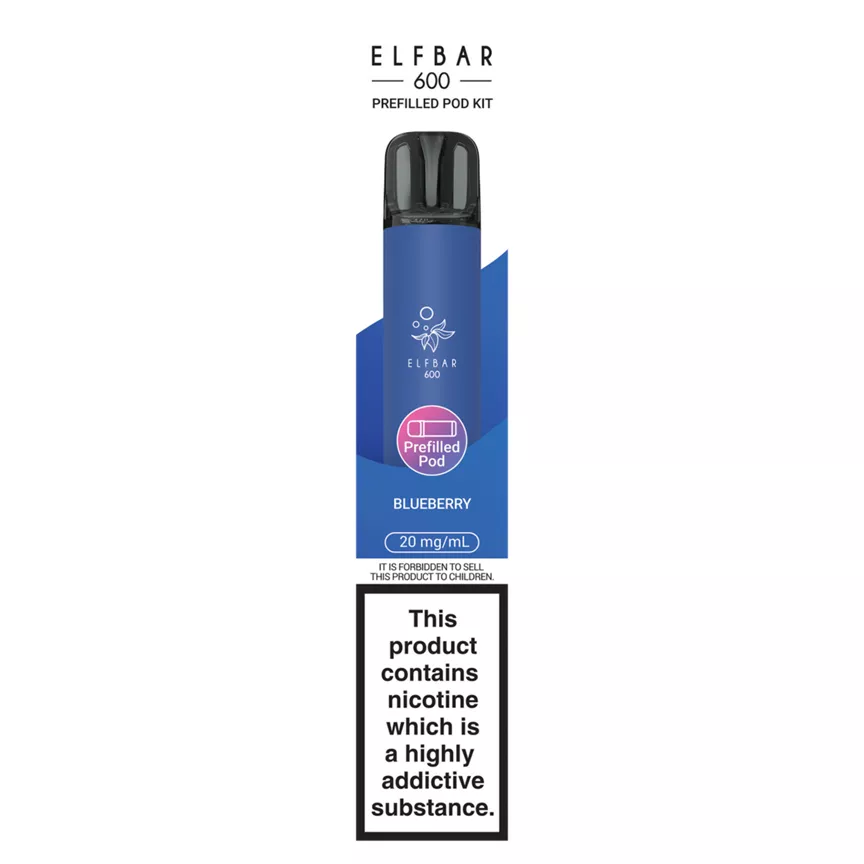 Elf Bar 600 Blueberry Prefilled Pod Kit 20mg/ml