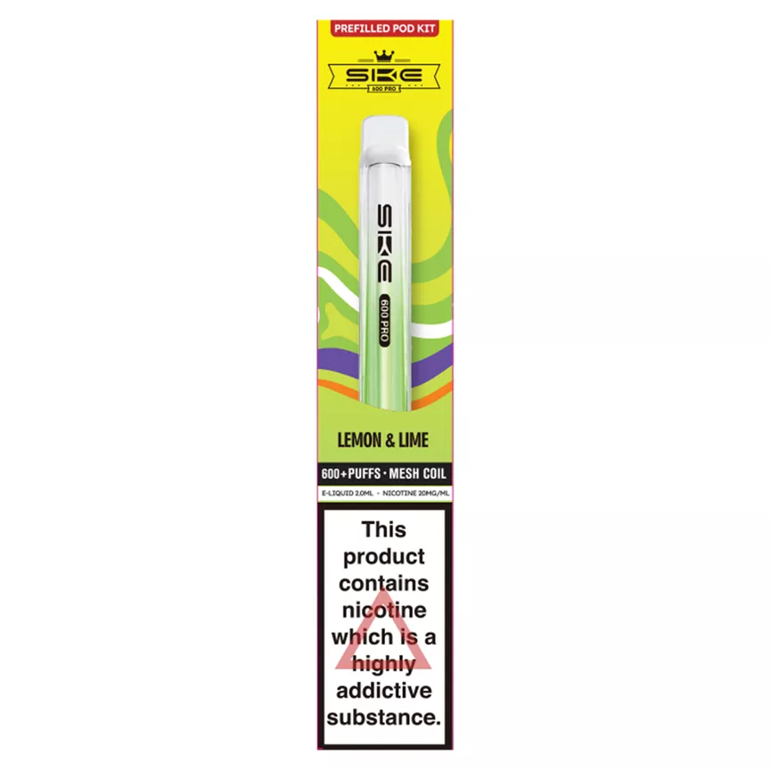 SKE 600 Pro Lemon & Lime Prefilled Pod Kit 20mg/ml