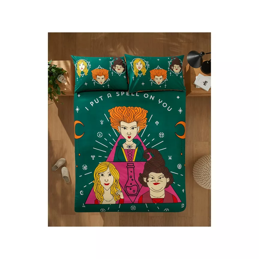 George Home Disney Hocus Pocus Panel Print Easycare Duvet Set King