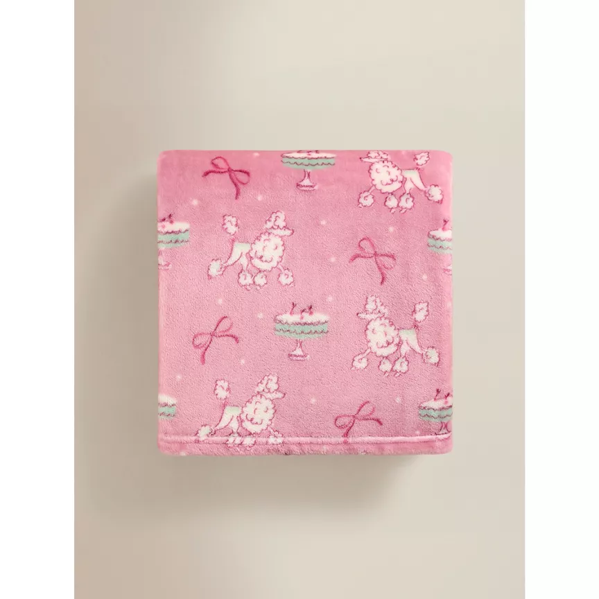 George Home French Poodle Supersoft Throw - 150 x 120cm