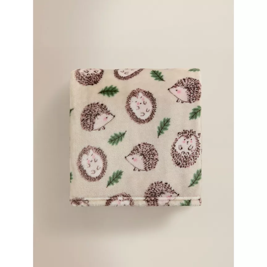 George Home Hedgehog Supersoft Throw - 150 x 120cm