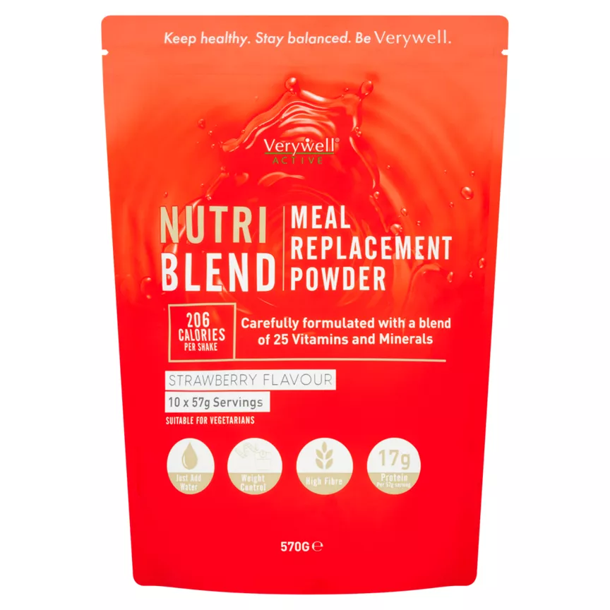 Verywell Active Nutri Blend Strawberry Flavour Meal Replacement Powder 570g