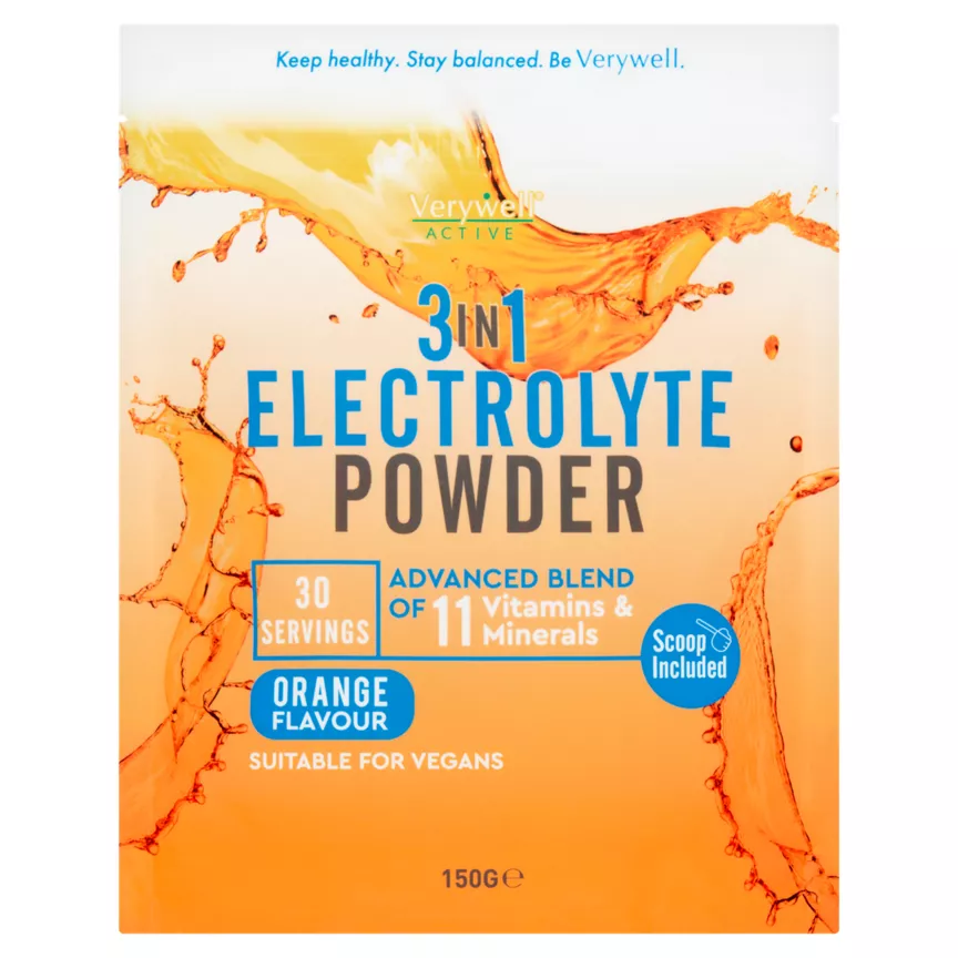 Verywell Active Orange Flavour 3in1 Electrolyte Powder 150g