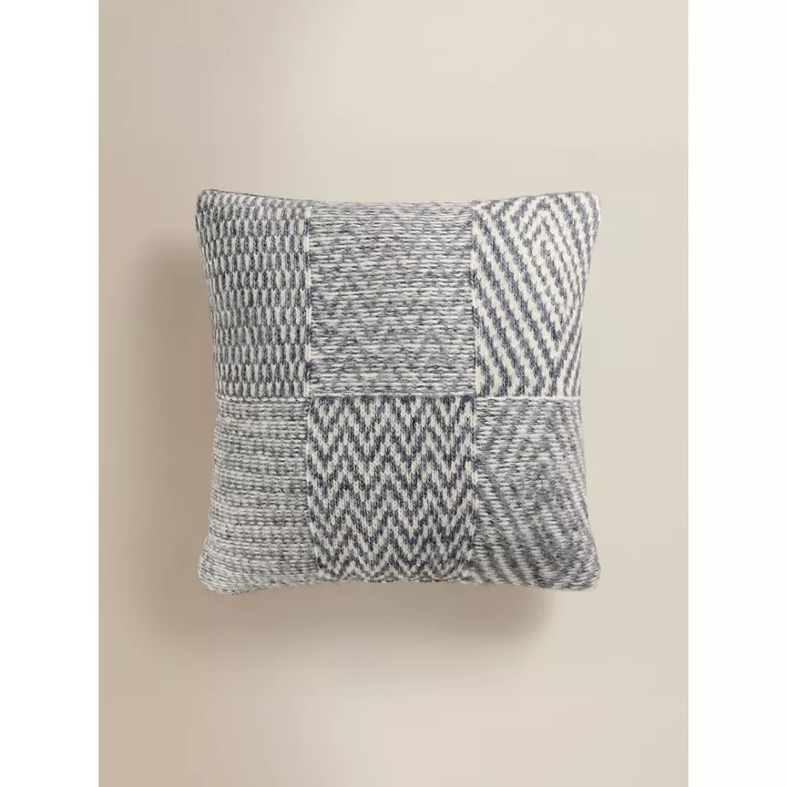 George Home Grey Curation Herringbone Cushion