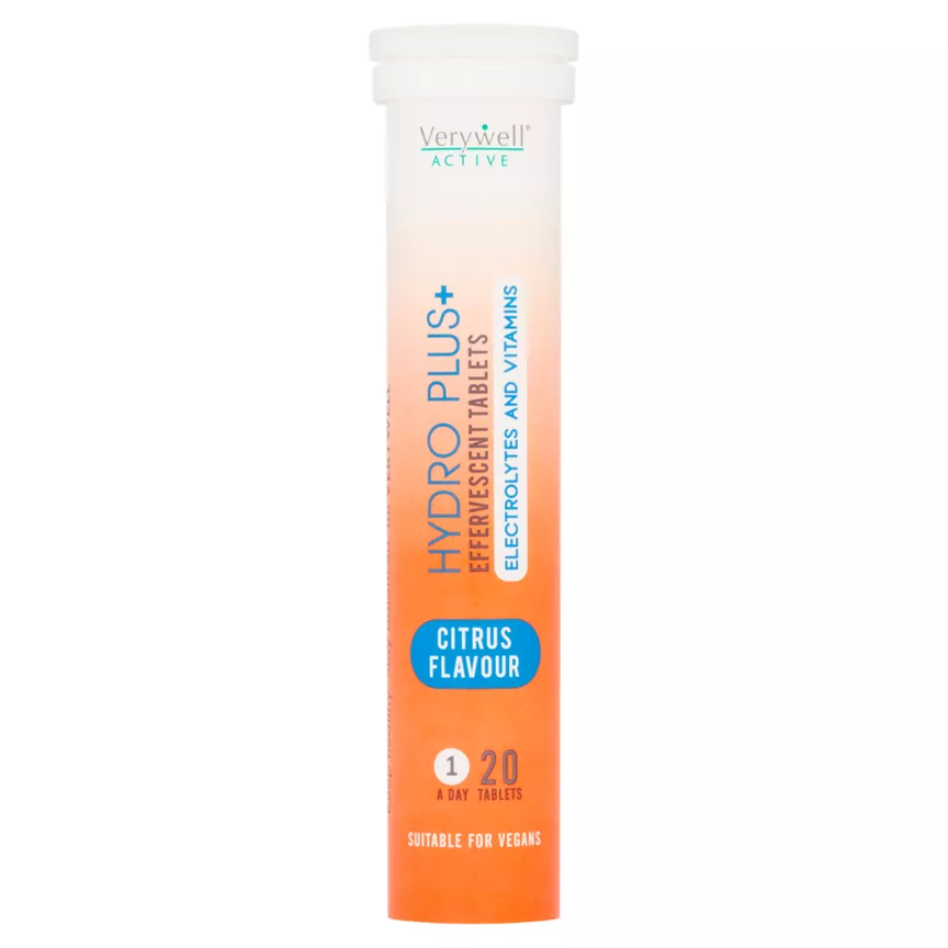 Verywell Active Hydro Plus+ Citrus Flavour 1 a Day 20 Effervescent Tablets