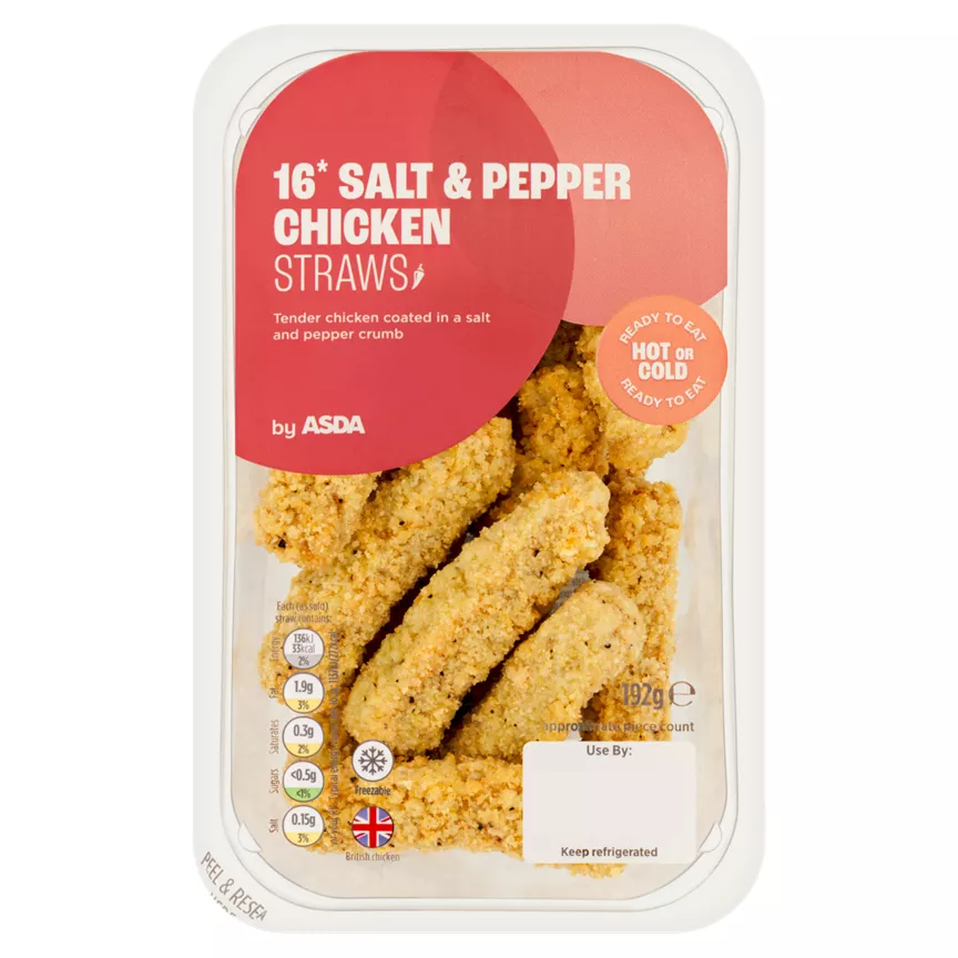 ASDA 16 Salt & Pepper Chicken Straws 192g