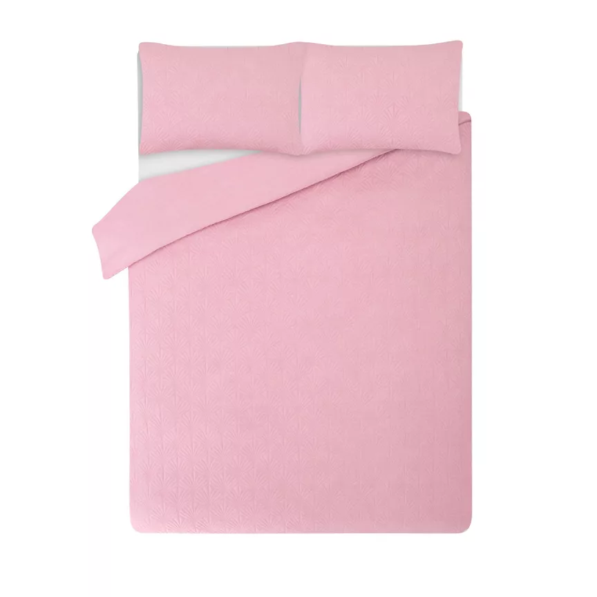 George Home Pink King Pretty Fan Pinsonic Duvet Set