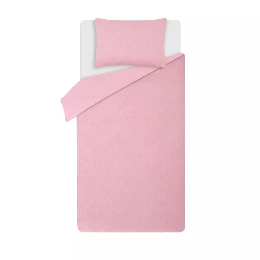 George Home Pink Single Pretty Fan Pinsonic Duvet Set