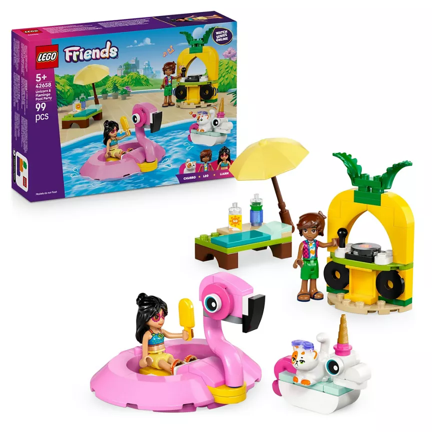 LEGO LEGO Friends Unicorn & Flamingo Pool Party Toy 42658