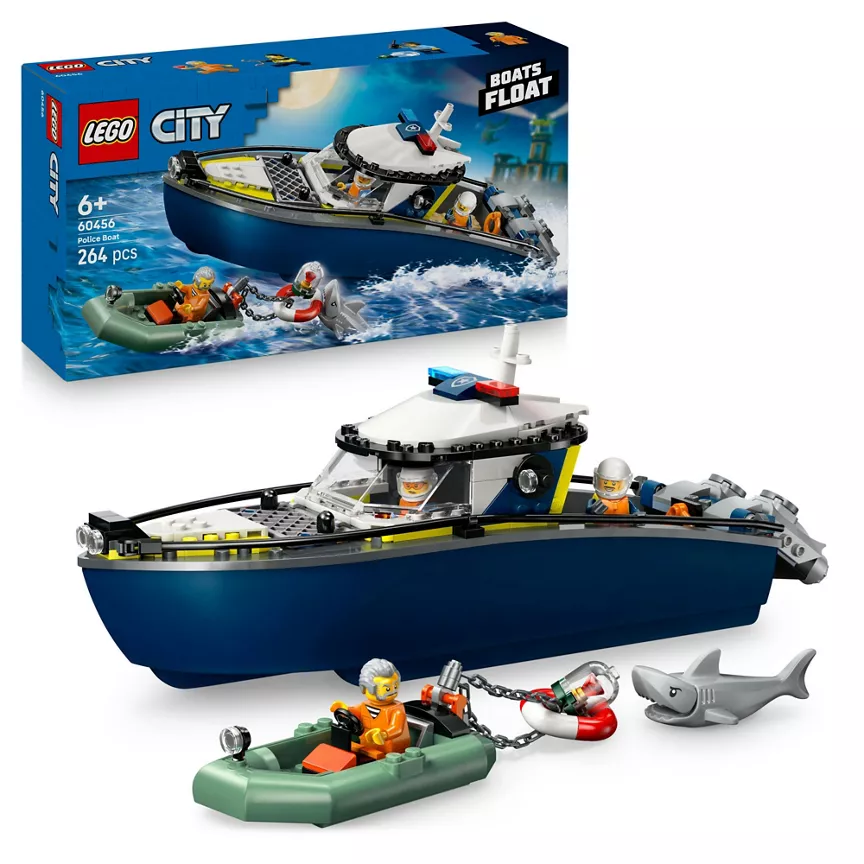 LEGO LEGO City Police Boat Chase Building Toy Set 60456