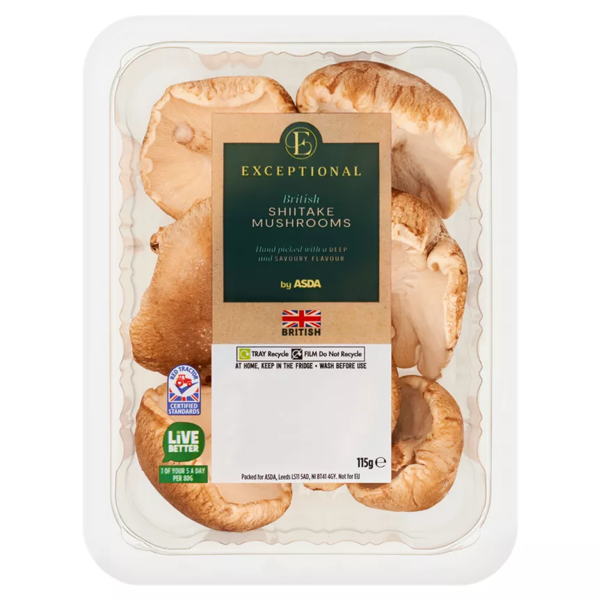 Exceptional by ASDA British Shiitake Mushrooms 115g