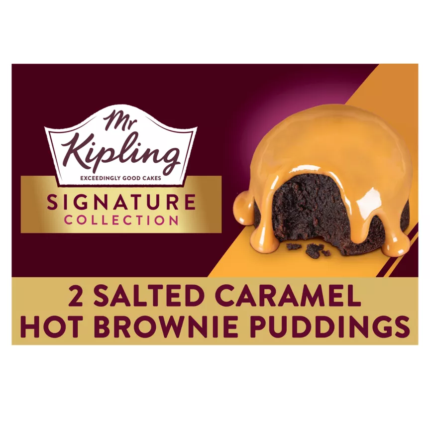 Mr Kipling Signature Collection Salted Caramel Hot Brownie Puddings 2 x 105g