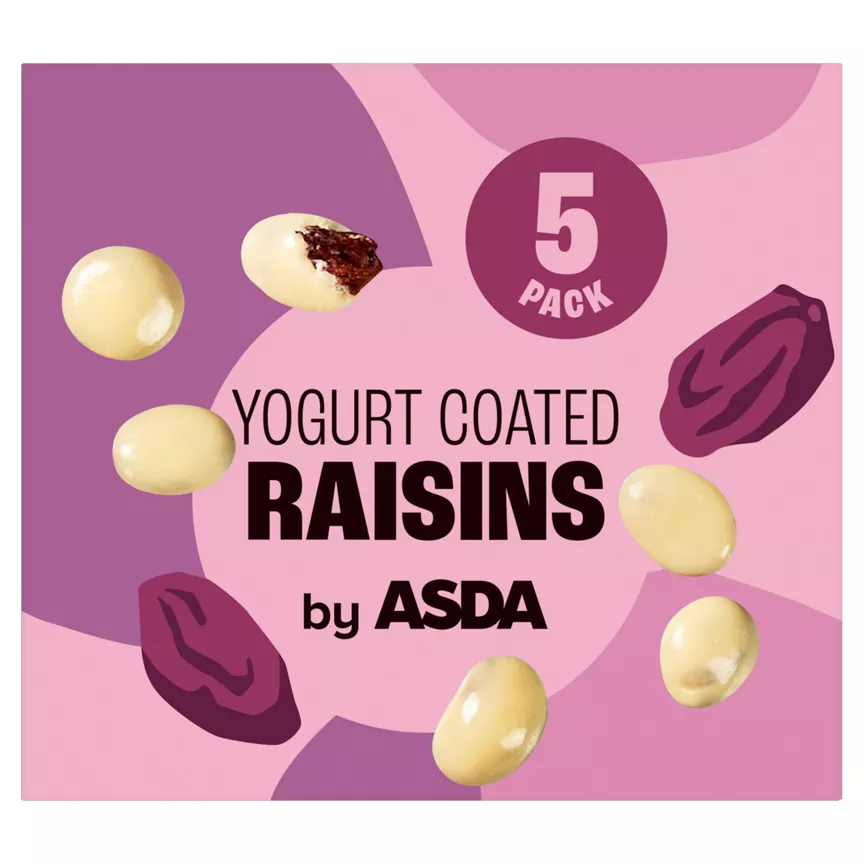 ASDA Yogurt Coated Raisins 5 x 25g (125g