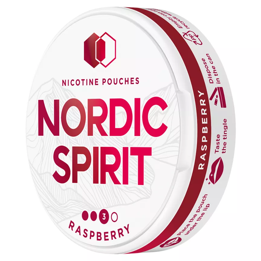 Nordic Spirit Raspberry Strong Nicotine Pouches