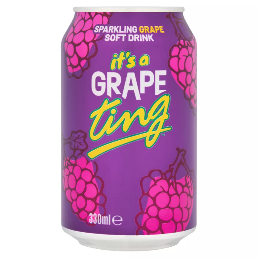 Ting Sparkling Grape Soft Drink 330ml