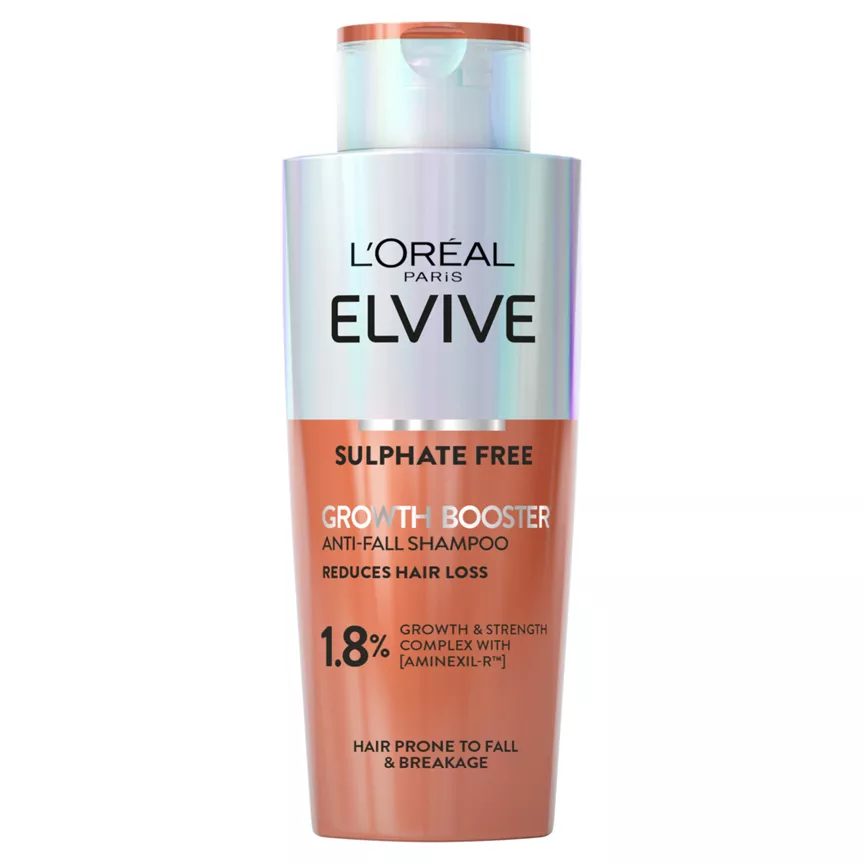 L'Oreal Paris Elvive Growth Booster Shampoo, Anti Hair Loss for Men & Women, 200ml