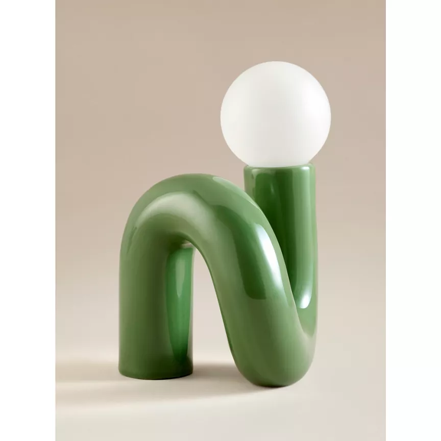 George Home Green Wiggle Bulb Table Lamp