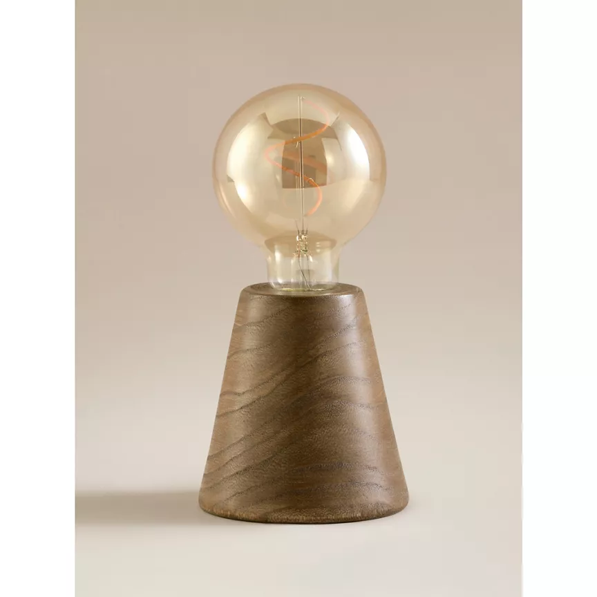 George Home Tapered Bulb Wooden Table Lamp