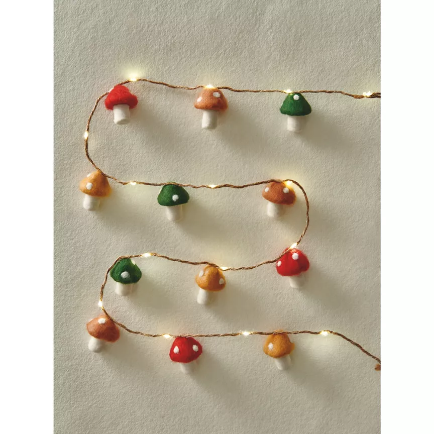 George Home Mushroom String Lights 12 Piece